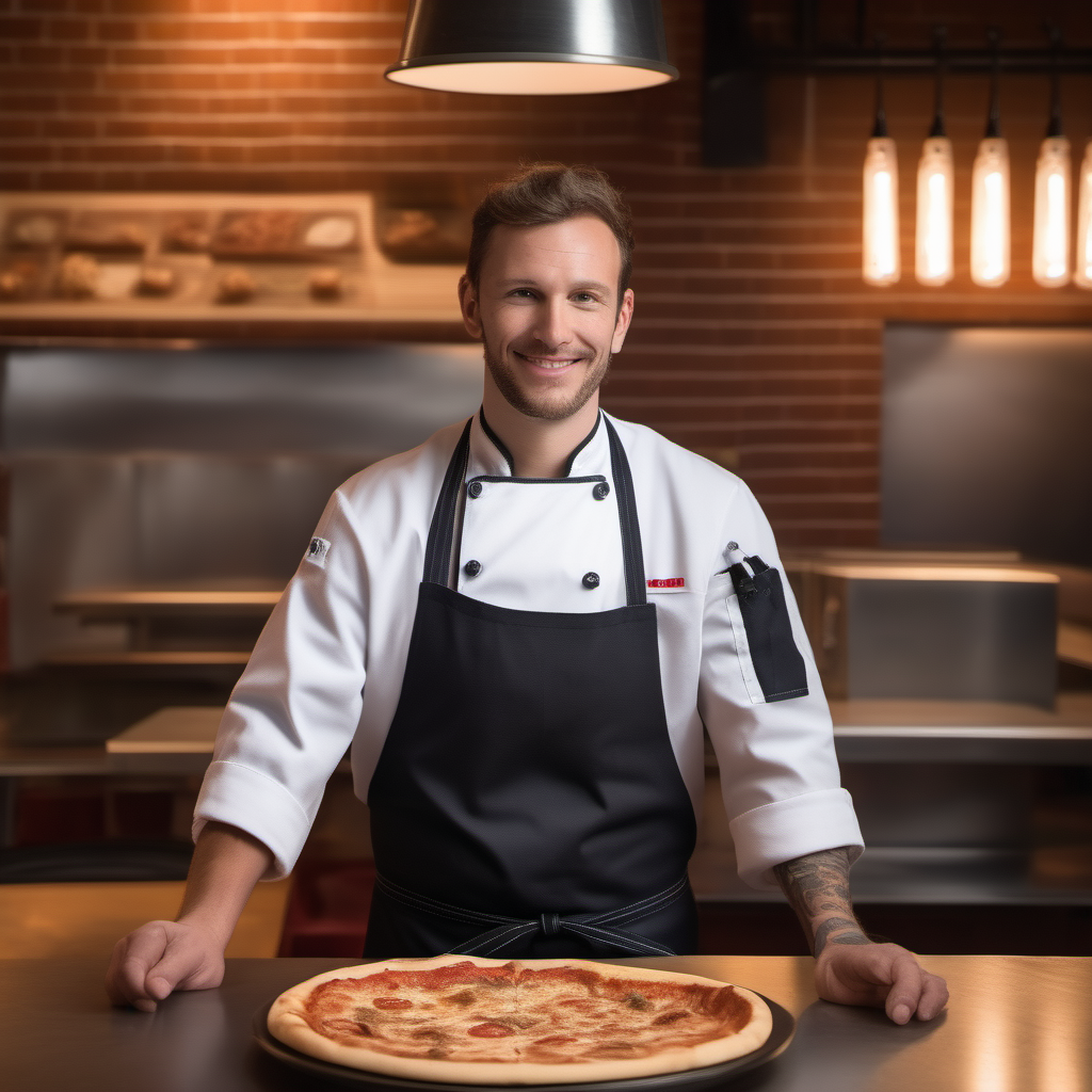 Eric préparant une pâte à pizza